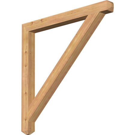 Ekena Millwork Traditional Craftsman Smooth Bracket, Western Red Cedar, 3 1/2"W x 42"D x 42"H BKT04X42X42TRA04SWR